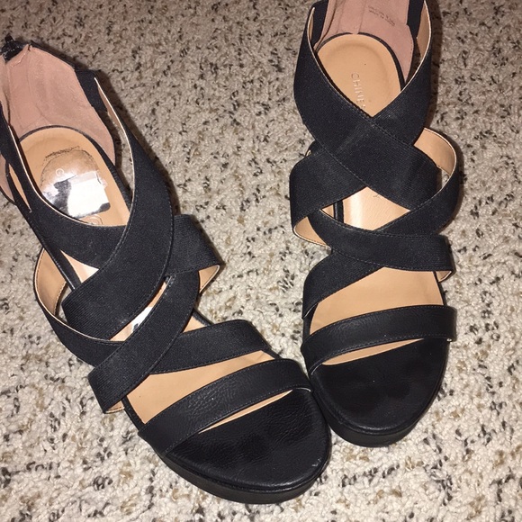 Chinese laundry black wedges - Picture 2 of 4